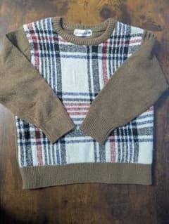 branshes バーバリー柄 ニット セーター 90cmのサムネイル