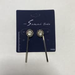 新品未使用・ピアス ストーン バーモチーフのサムネイル