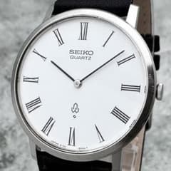 1975 model / Working condition Seiko Chariot Roman White Dial 4130-9001