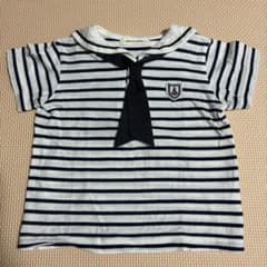 SENSE OF WONDER セーラー襟付きストライプTシャツ 90cmのサムネイル