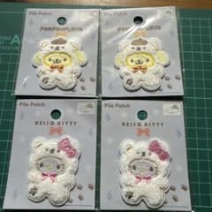 サンリオキャラクターズ パイルワッペン 4点セット - 2