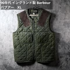 90年代 イングランド製 Barbour バブアー キルティングベスト オリーブ 90年代 イングランド製 Barbour バブアー キルティングベスト オリーブ