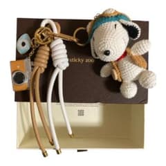未開封sticky zoo スヌーピーバッグチャーム　編みぐるみSNOOPY新品 未使用スヌーピー sticky zoo バッグチャーム 編みぐるみ SNOOPY