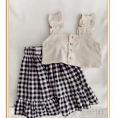 激カワ　上下セット　女の子　新品未使用のサムネイル