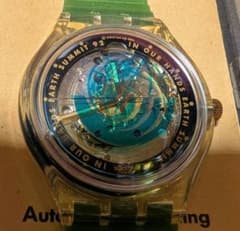 超希少スウォッチ未使用Earth Summit 92 自動巻き時計デッドストック 