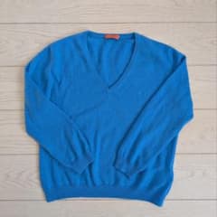 BALLANTYNE カシミヤ100% 青 Vネック 長袖薄手セーター BALLANTYNE カシミヤ100% 青 Vネック 長袖薄手セーター - メルカリ