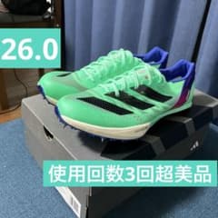 【使用回数3回　アッパー破れ無し美品】 アディゼロ プライムSP2 26.0 使用回数3回 アッパー破れ無し美品】 アディゼロ プライムSP2