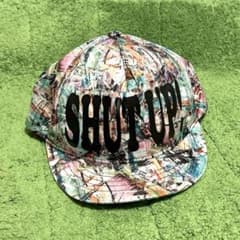 カラフル キャップ SHUT UP! 総柄 帽子のサムネイル