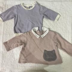 petit main 長袖トップス 80size 2枚セットのサムネイル