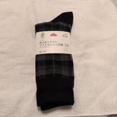 TOPVALU メンズ クルー丈ソックス チェック柄 23-25cmのサムネイル