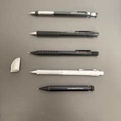 値下げしました！ シャーペン 5本セット カベコスペシャル専用キャップ付き。のサムネイル
