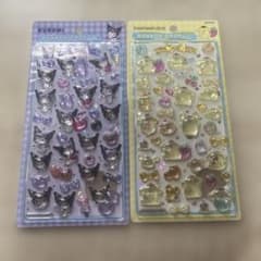 ボンボンドロップシール 2枚セット Kuromi Pompompurinのサムネイル