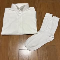 ウイングカラーシャツLL 白靴下セットのサムネイル