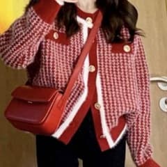【値下げしました】2トーンボタンフロントカーディガンのサムネイル