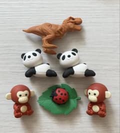 おもしろ消しゴム 生き物セット ミニチュアのサムネイル