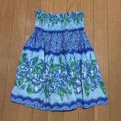 フラダンス用花柄スカート 発スカート　子ども様　既製品のサムネイル