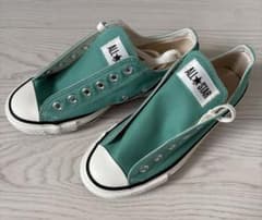 未使用品 CONVERSE ALL STAR グリーン ローカット 24.0cmのサムネイル