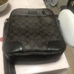 COACH レザーショルダーバッグ ブラウン/ブラックのサムネイル