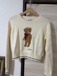 LILY BROWN クマ刺繍 ニット ワンサイズのサムネイル