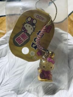 2003年 ハローキティ 縁起物 開運 根付け 2個セット レア】サンリオハローキティ根付け 開運根付けキティちゃん 2003年