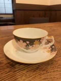 大倉陶園　友禅桜　カップ＆ソーサーのサムネイル