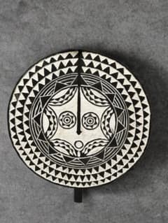 アフリカ （ブルキナファソ） 木彫り 民族工芸 仮面 壁掛け 50