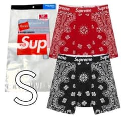 Supreme Hanes ボクサーブリーフ S / 2枚セット - メルカリ