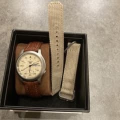 本日限定値下げ ほぼ未使用 SEIKO5逆輸入ベージュダイヤル - メルカリ