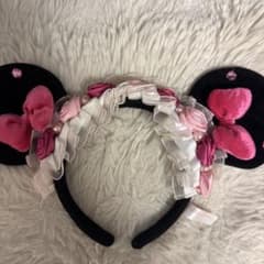 ミッキー耳カチューシャ 花飾り付きのサムネイル