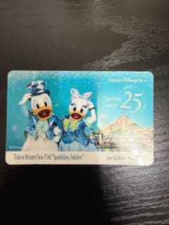 東京ディズニーシー 25周年 JAL 搭乗証明書 ステッカー　美品　即日発送のサムネイル
