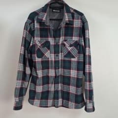 FIRST DOWN 　ＸL　ネルシャツ 裏フリース ボア　チェック　アメカジのサムネイル