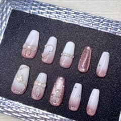 現物 ネイルチップ バレリーナ ミディアムのサムネイル