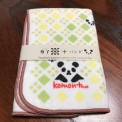 パンダの格子柄 ハンカチのサムネイル