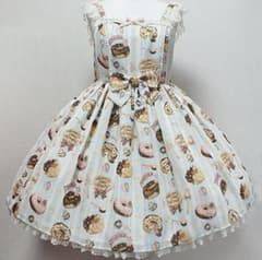 Melty Cream ドーナツ　ジャンパースカート　バレッタ　Set サックス Melty Cream ドーナツ ジャンパースカート バレッタ Set サックス