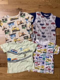 乗り物 Tシャツ はたらくくるま 電車 車　ショベルカー　パトカーのサムネイル