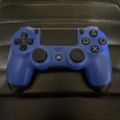 動作確認済　PS4 純正コントローラー デュアルショック4 ブルー 本体のサムネイル