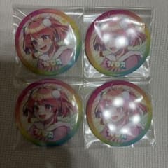 カラフルピーチ のあ 缶バッジ ぷぴぱ シェアハウス 等身缶バッジ