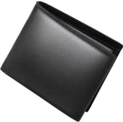 Brand New Men's Bifold Wallet, Premium Genuine Leather, Anti-Skimming, Black