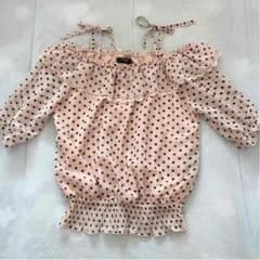 hudson honey ピンクベージュの肩紐ブラウスのサムネイル