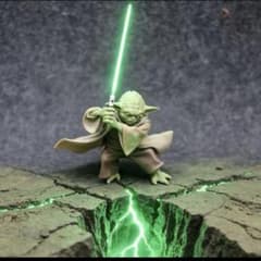 スターウォーズ ヨーダ フィギュア ライトセーバー - メルカリ