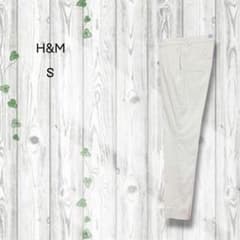 H&M Oxford fabric slacks, stretch, ivory