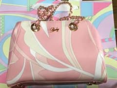 Radyミルフィーユマーブルバッグ美品ピンクのサムネイル