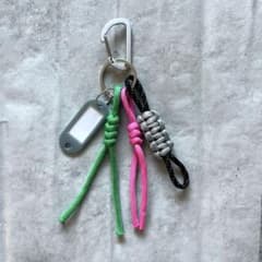 パラコード ネームタグ付きキーチャーム