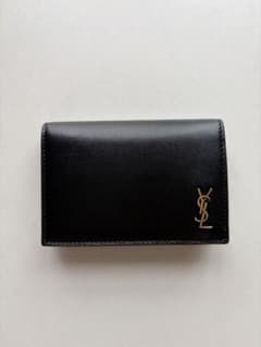 未使用級】SAINT LAURENT サンローラン 名刺入れ カードケース 黒