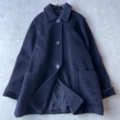 マックスマーラ✨白タグ✨カシミヤウールコート 濃紺 大きいサイズ42