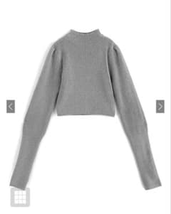 GRL サムホール付き ロングスリーブ ニット トップス 新品 未使用 グレーのサムネイル