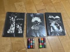 マスキングテープで作る オリジナルノート 3冊セット 工作 クラフトのサムネイル