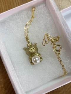 花のち晴れ　金のブタ　チャームネックレスのサムネイル