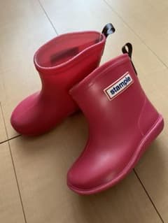 スタンプル  長靴 レインブーツ 14cm キッズ ピンクのサムネイル