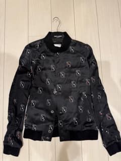 SAINT LAURENT サンローラン トランプ柄 テディジャケット44 希少のサムネイル